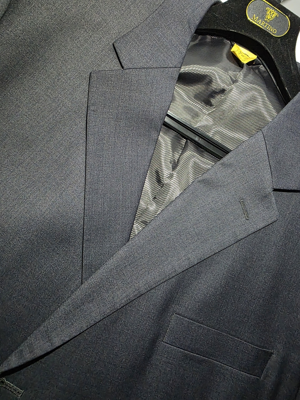 Martino Men's Dark Navy Sport Coat - Tailored Single-Breasted Blazer